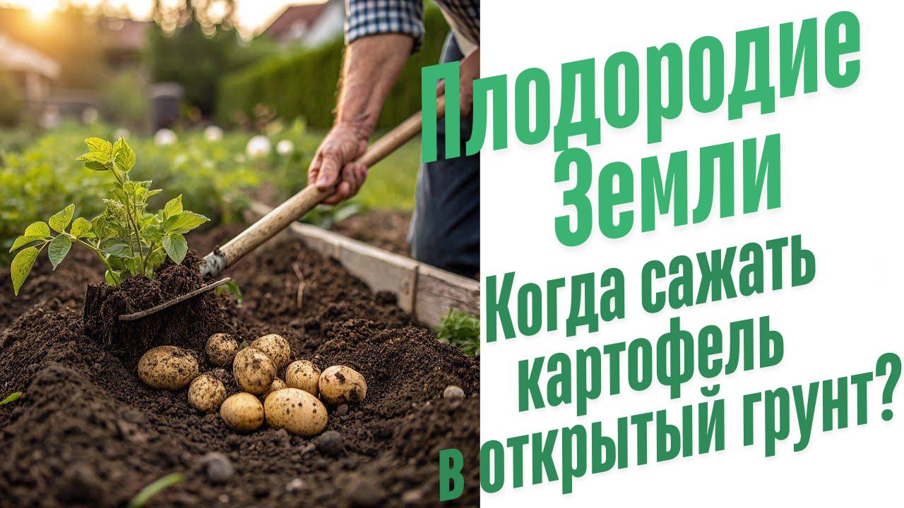 Когда сажать картофель в открытый грунт?