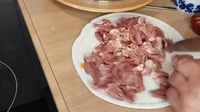 Куриные сердечки в соевом соусе