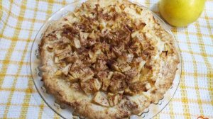 Галета с яблоками и корицей