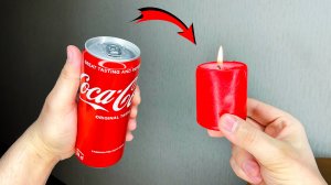 Как ОБОГРЕТЬСЯ с ПОМОЩЬЮ БАНКИ от Coca-Cola и СВЕЧКИ?! Бытовой совет.