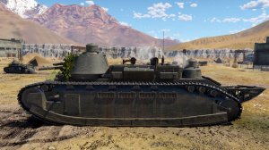 Бой на французском сверхтяжёлом танке Char 2C в War Thunder.