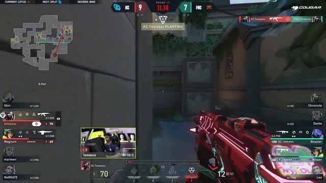 KC Tomaszy with the 4K clutch vs. FNATIC | VCT EMEA Kickoff 2024 смотреть онлайн