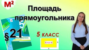 ПЛОЩАДЬ ПРЯМОУГОЛЬНИКА. §21 математика 5 класс