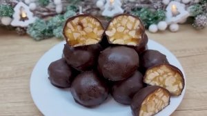 Домашний грильяж в шоколаде - сладости из детства_ простые идеи десертов из орехов.