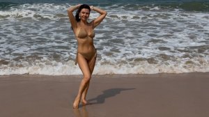 Модель Елена Ковалева. Видео и фотопозирование. Агонда, Гоа, Индия.