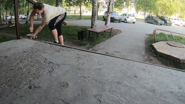 Продолжаю наводить красоту🌺 🌼🌸 у подъезда 03.06.23 Нефтеюганск ХМАО Югра смотреть онлайн