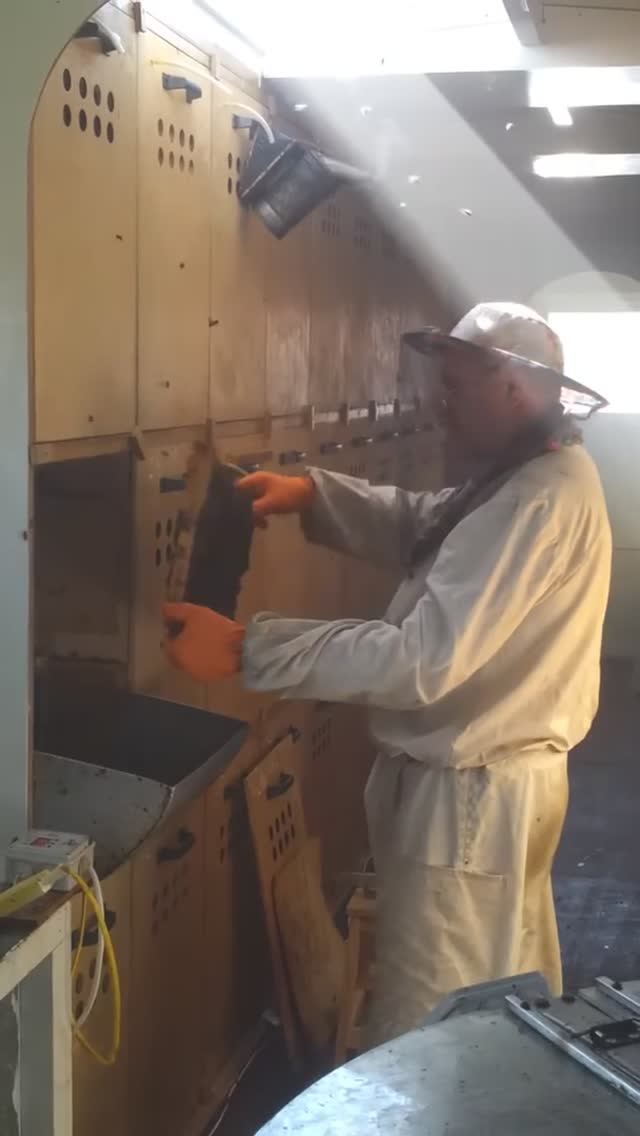 Нож электрический на пасеке. Нож электрический на пасеке.