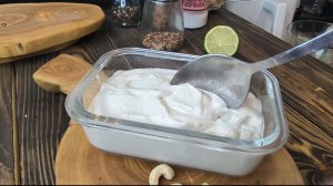 сметана вегетарианская, постная. замена обычной из орехов