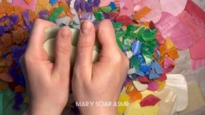 Breaking dry soap plates/ ломаю сухие мыльные пластинки