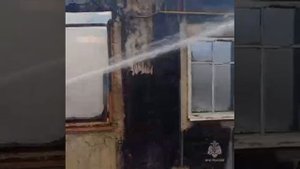 Пожар в доме в Мантуровском районе