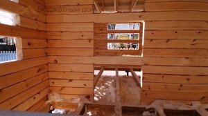 Ск "Бюджетный дом". Обзор дома 6*6 метров из строганного бруса 100*150мм.