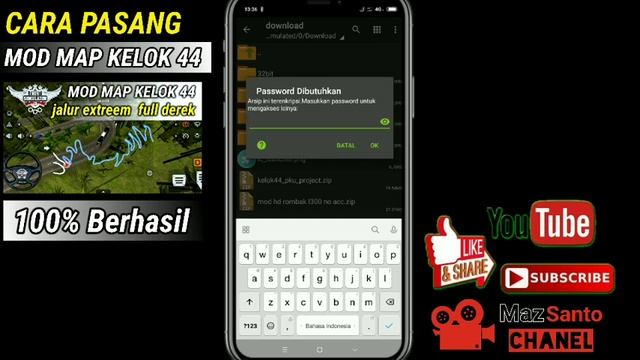 2 CARA PASANG MOD MAP BUSSID V3.7.1 !!  KELOK 44