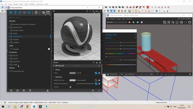 Sketchup Vray 5 Interior #50 Furniture смотреть онлайн