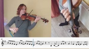 Король и Шут - Воспоминания о былой любви. Скрипка + ноты (оригинальный звук урока)