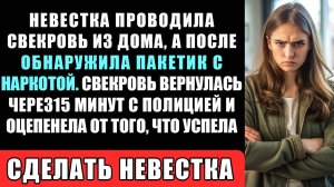 НЕВЕСТКА ПРОВОДИЛА СВЕКРОВЬ ИЗ ДОМА, А ПОСЛЕ ОБНАРУЖИЛА ПАКЕТИК С БЕЛЫМ ПОРОШКОМ...