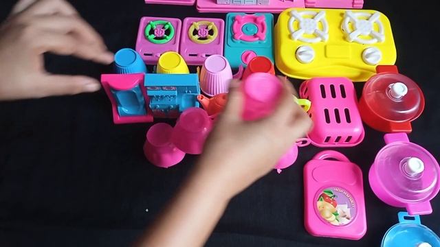 5 Minutes Satisfying with unboxing Disney Hello Kitty Sanrio kitchen toys set for kids babies'