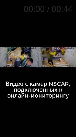 Разгрузка товара. Видео с камер NSCAR подключенных к онлайн-мониторингу