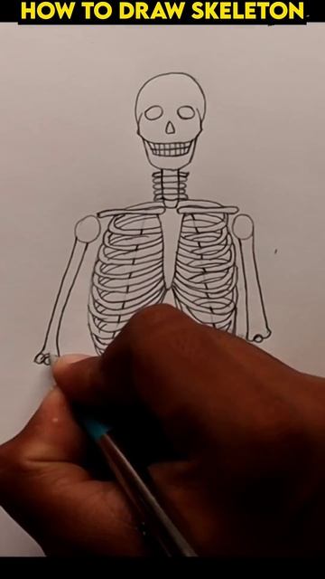 How To Draw Skeleton ! смотреть онлайн