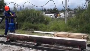 Электрическая пилорама шинная (ЭПШ+) c редуктором 7.5 кВт Псков
