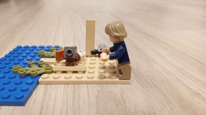 запуск корабликов по реке Lego анимация