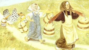 Сказка на ночь "Бабушка, внучка да курочка"