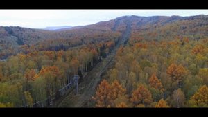 Абзаково с высоты птичьего полета