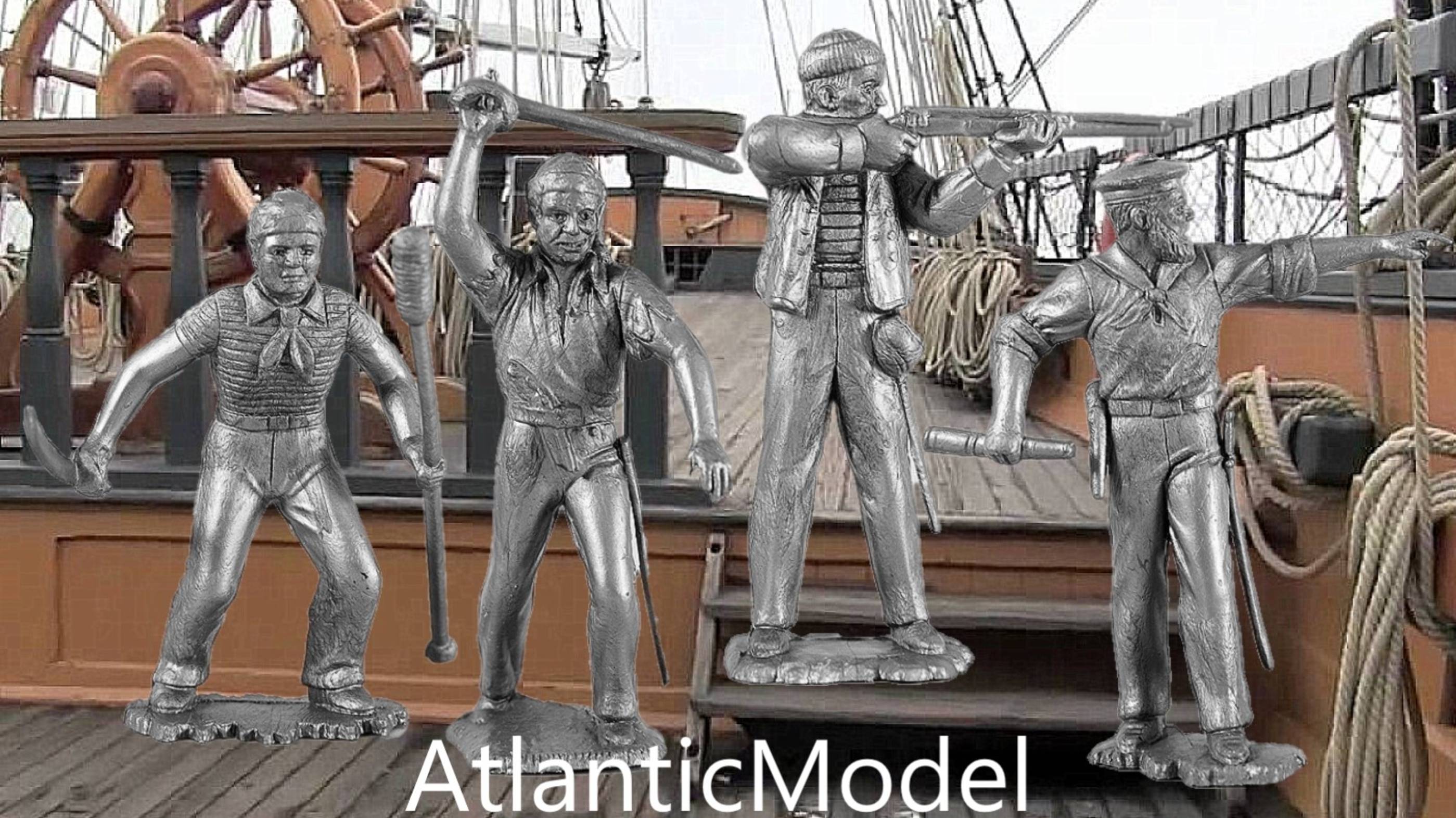 солдатики Marx Моряки. 1812 60 мм смотреть онлайн