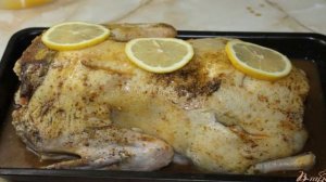 Утка маринованная в апельсиновом соке и запеченная с специями
