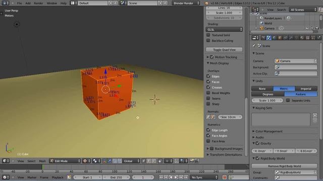 Blender Tutorial - Math for Animators - Metric System and Applying a Scale смотреть онлайн