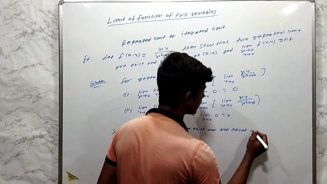 Repeated limit || Iterated limit || Limit of function of two variables