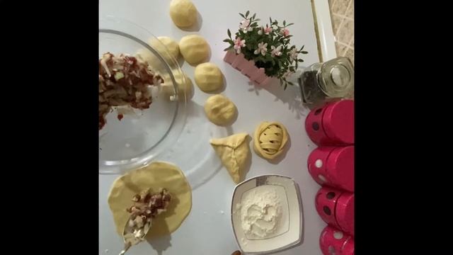 Самса из песочного теста.Легко готовится просто пальчики оближешь😋😋