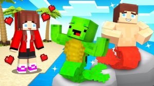 Джей Джей и Майки стали русалками в Майнкрафт | Minecraft Анимация