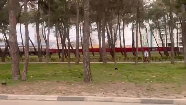 На автобусе по Анапе. Пионерский проспект.