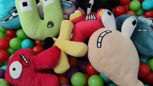 буквы и цифры алфавит лор для детей, мягкие буквы лора и цифры лора, alphabet lore, алфавит игрушки