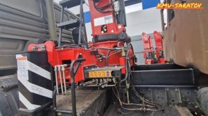 Произвели монтаж новой крановой установки SKY WAY 512 на автомобиль Камаз вездеход.