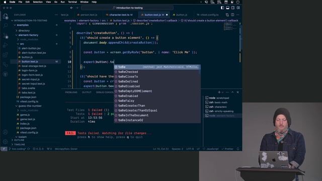 15.-Using-Testing-Library-Utilities смотреть онлайн