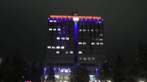 Лазерное шоу от ММЗ  --  праздничное настроение для зрителей