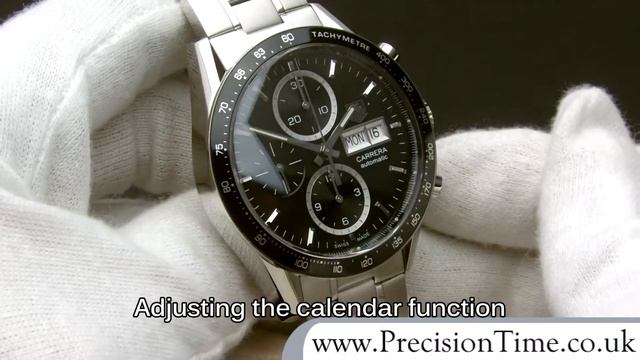 TAG Heuer CV201AG.BA0725 Carrera Chronograph Automatic Mens Watch Review смотреть онлайн