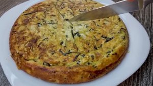 Не совсем обычный рецепт запеканки из кабачков с творогом_ простые идеи из овощей для легкого ужина.