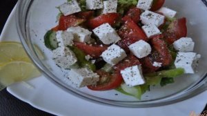 Овощной салат с брынзой