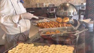 Jasmine Palace Resort and Spa. Еда в ресторане отеля. Egypt 2021. Hurghada