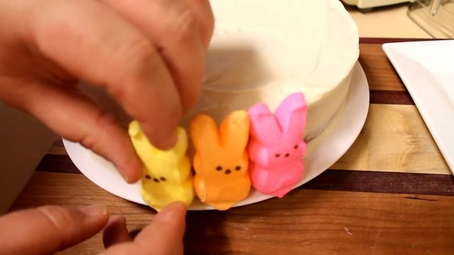 Rainbow Peeps Cake!! How to Make a Rainbow Peep Cake for Easter