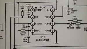 Почему не запускается блок питания на UC3843