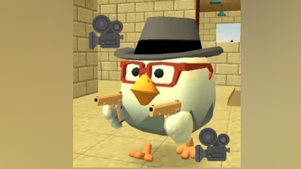 играем в чикен ган но 2 камеры!!!