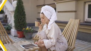 Переход в стиле инфографика с применением маски