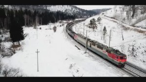 Бешенная погоня за поездами РЖД в Сибири зимой | Железная дорога