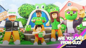 играю в качестве сбежавшего с множествами игроками Roblox Duolingo