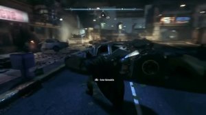 Batman arkham knight: tumbler batmobile and arkham asylum skin gameplay