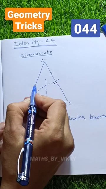 geometry identity-44 circumcentre of any triangle 🔺🔺#shorttricks #formulas #viral
