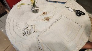 Как пришить полоски без промежутков//Шьем салфетку под горячее из ненужных материалов#рукоделие